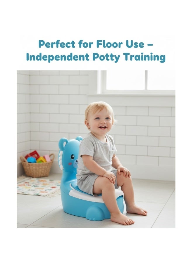 طلال مقعد تدريب الأطفال على استخدام النونية للأطفال الصغار مع غطاء قابل للإغلاق، ظهر مرتفع وواقي من الرذاذ. مقعد مرحاض للأطفال الصغار (متعدد الألوان). - Image 4